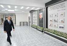 Prezident İlham Əliyev Suraxanı rayonunda yeni inşa edilmiş 87 saylı məktəb kompleksində yaradılan şəraitlə tanış olub (FOTO/VİDEO)
