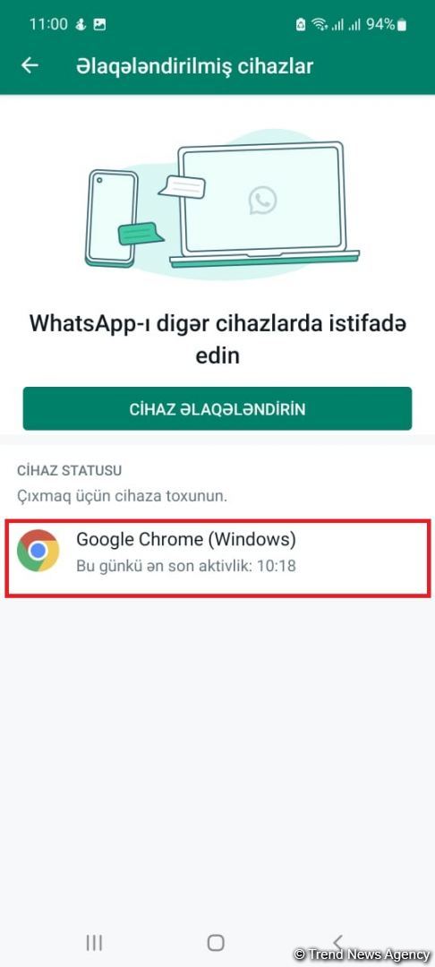 "WhatsApp"ın izləndiyini necə bilmək olar? (FOTO)