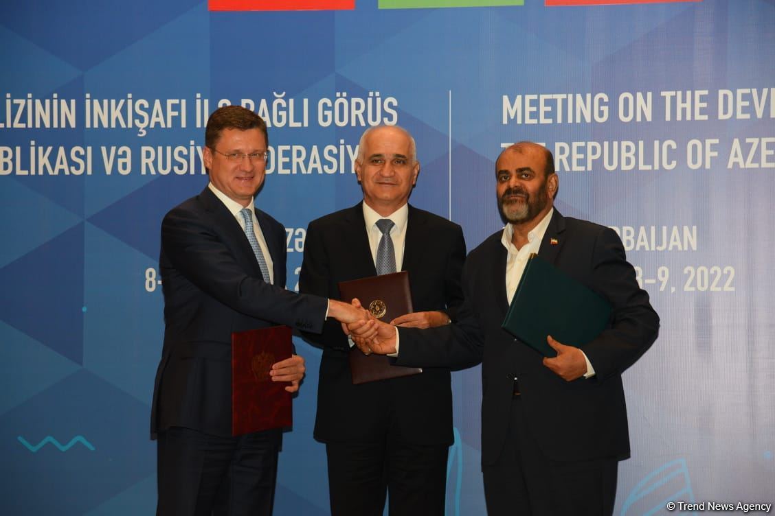 Bakıda Şimal-Cənub dəhlizi ilə bağlı bəyannamə imzalanıb (FOTO)