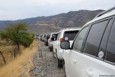 Xarici səyahətçilər Xudafərin körpüsündə olublar (FOTO)