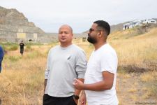 Xarici səyahətçilər Xudafərin körpüsündə olublar (FOTO)