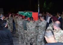 XTQ-in şəhid zabiti dəfn edilib (FOTO)