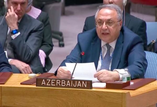 Azərbaycanın BMT-dəki daimi nümayəndəsi Təhlükəsizlik Şurasının iclasında Ermənistan tərəfinin əsassız ittihamlarına tutarlı cavab verib (TAM MƏTN)