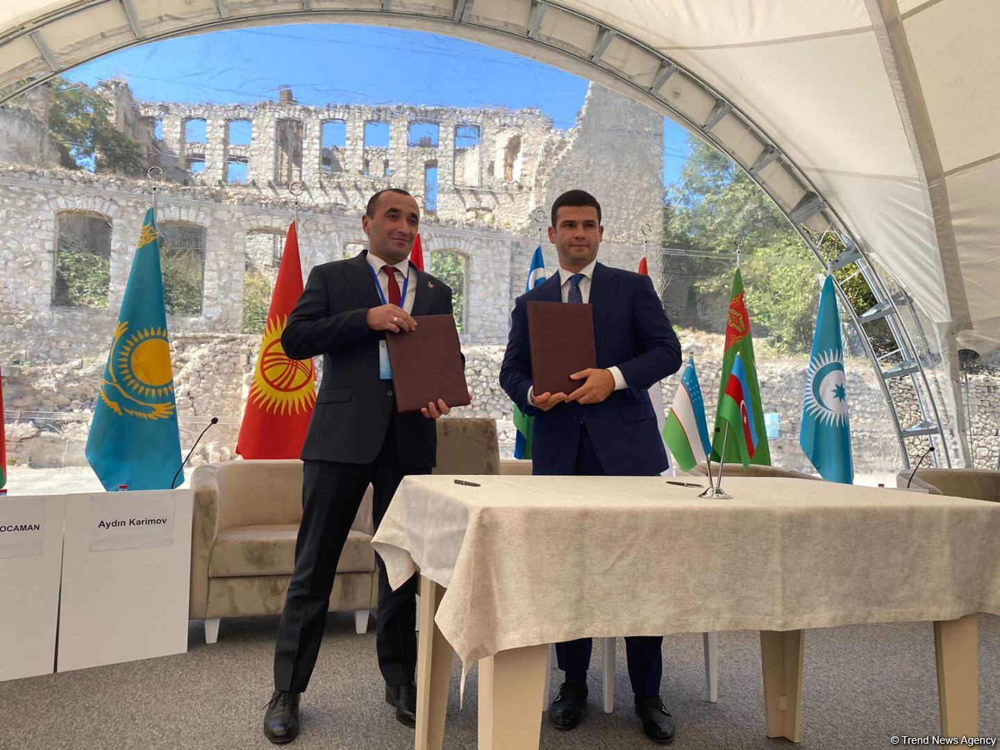 Şuşa Türk Biznesi Forumu çərçivəsində bir sıra sənədlər imzalanıb (FOTO)