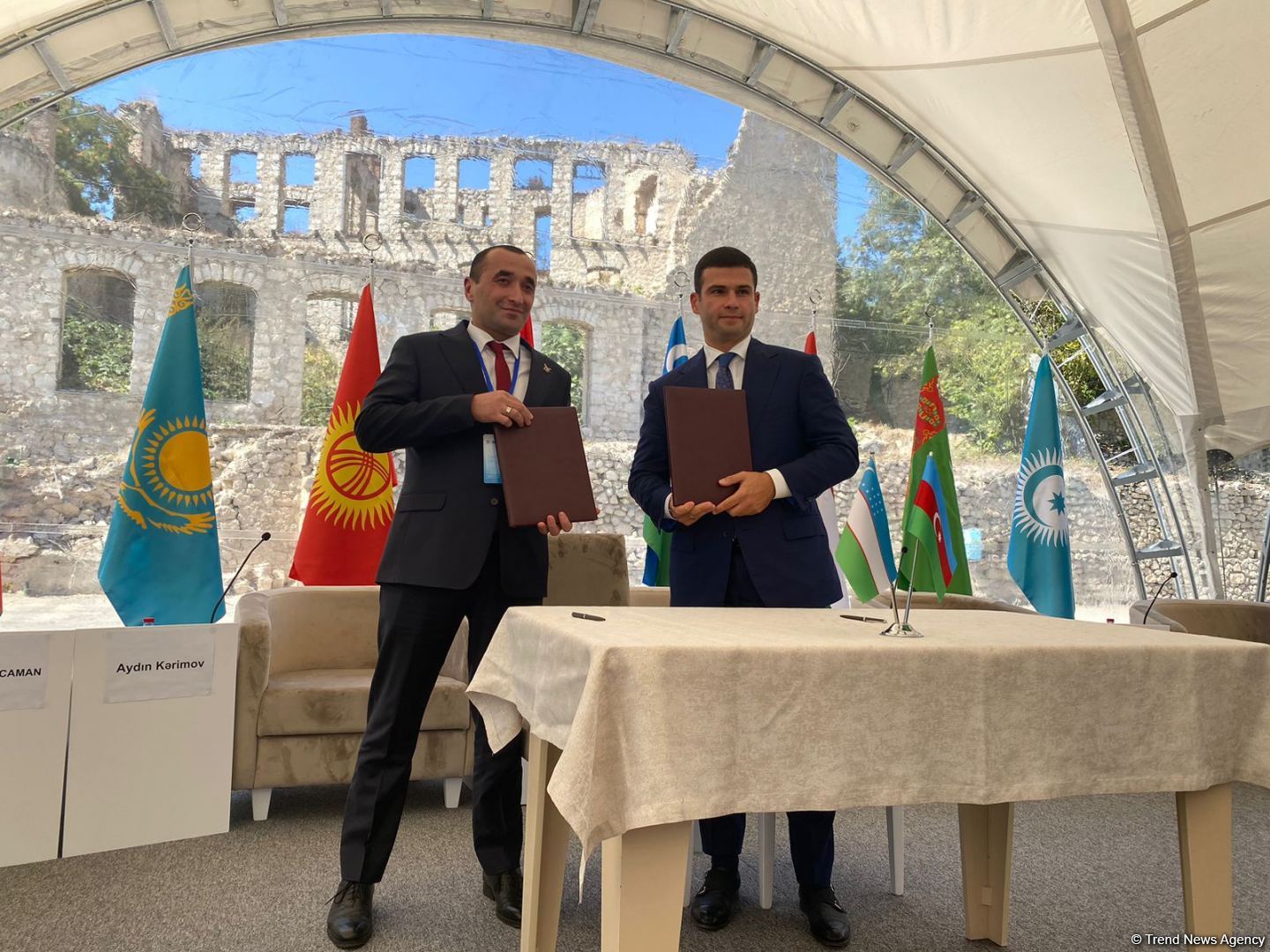 Şuşa Türk Biznesi Forumu çərçivəsində bir sıra sənədlər imzalanıb (FOTO)
