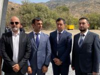 Şərqi Zəngəzur iqtisadi rayonunda İranla sərhəddə Ağbənd avtomobil yolu körpüsünün təməlqoyma mərasimi keçirilib (FOTO)
