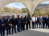 Şərqi Zəngəzur iqtisadi rayonunda İranla sərhəddə Ağbənd avtomobil yolu körpüsünün təməlqoyma mərasimi keçirilib (FOTO)