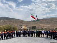 Şərqi Zəngəzur iqtisadi rayonunda İranla sərhəddə Ağbənd avtomobil yolu körpüsünün təməlqoyma mərasimi keçirilib (FOTO)