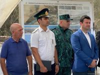 Şərqi Zəngəzur iqtisadi rayonunda İranla sərhəddə Ağbənd avtomobil yolu körpüsünün təməlqoyma mərasimi keçirilib (FOTO)