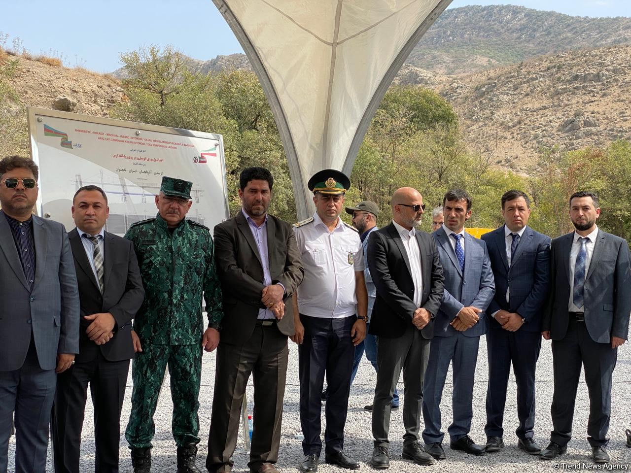 Şərqi Zəngəzur iqtisadi rayonunda İranla sərhəddə Ağbənd avtomobil yolu körpüsünün təməlqoyma mərasimi keçirilib (FOTO)