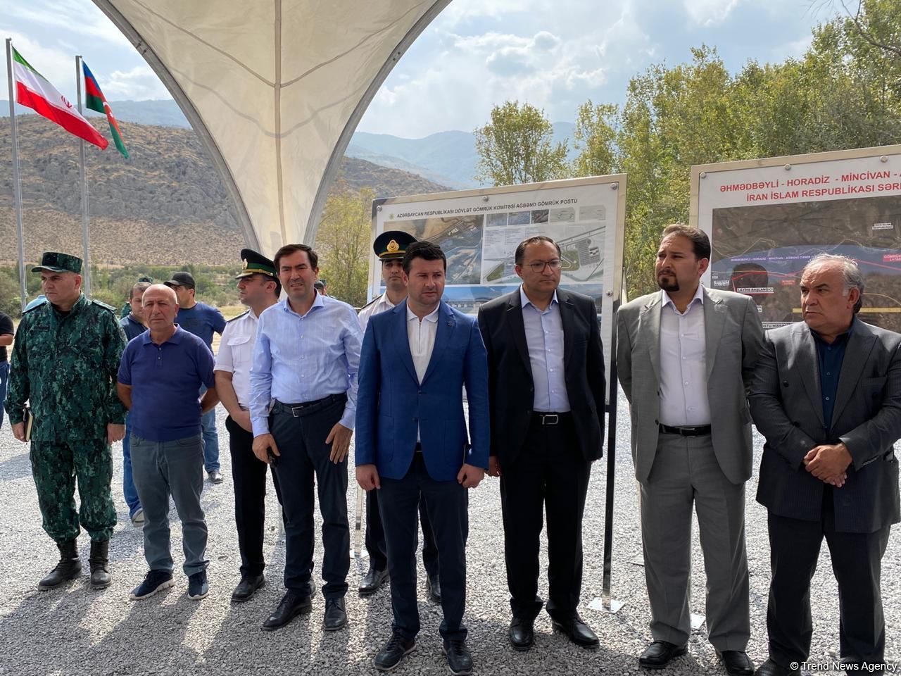 Şərqi Zəngəzur iqtisadi rayonunda İranla sərhəddə Ağbənd avtomobil yolu körpüsünün təməlqoyma mərasimi keçirilib (FOTO)