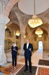 Prezident İlham Əliyev və Birinci xanım Mehriban Əliyeva Şuşada Yuxarı Gövhər Ağa məscidində olublar, şəhidlərimizin ruhuna dualar oxuyublar (YENİLƏNİB) (FOTO)