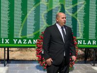Anım Günündə Ağdamda şəhidlərin xatirəsi anılıb (FOTO)