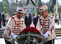 Prezident İlham Əliyev Sofiyada naməlum əsgərin məzarını ziyarət edib (FOTO/VİDEO)