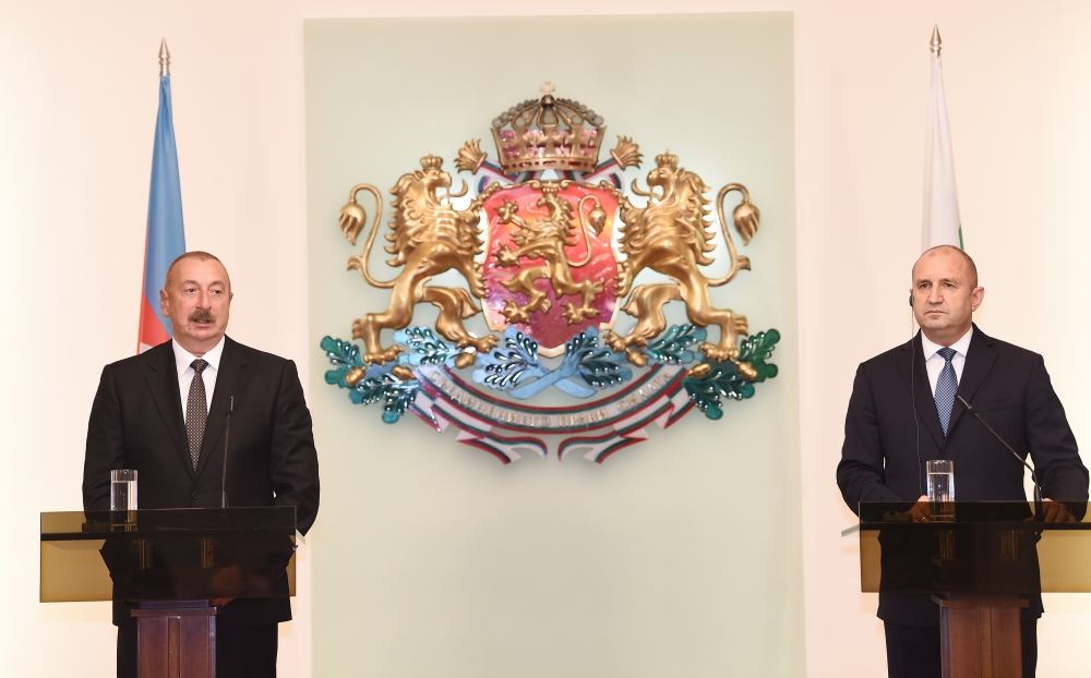 Azərbaycan və Bolqarıstan prezidentləri mətbuata bəyanatlarla çıxış ediblər (FOTO/VİDEO) (YENİLƏNİB)