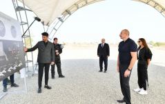 Prezident İlham Əliyev və Birinci xanım Mehriban Əliyeva Ağdamda Atçılıq Nəsilartırma Mərkəzinin təməlqoyma mərasimində iştirak ediblər (YENİLƏNİB) (FOTO/VİDEO)