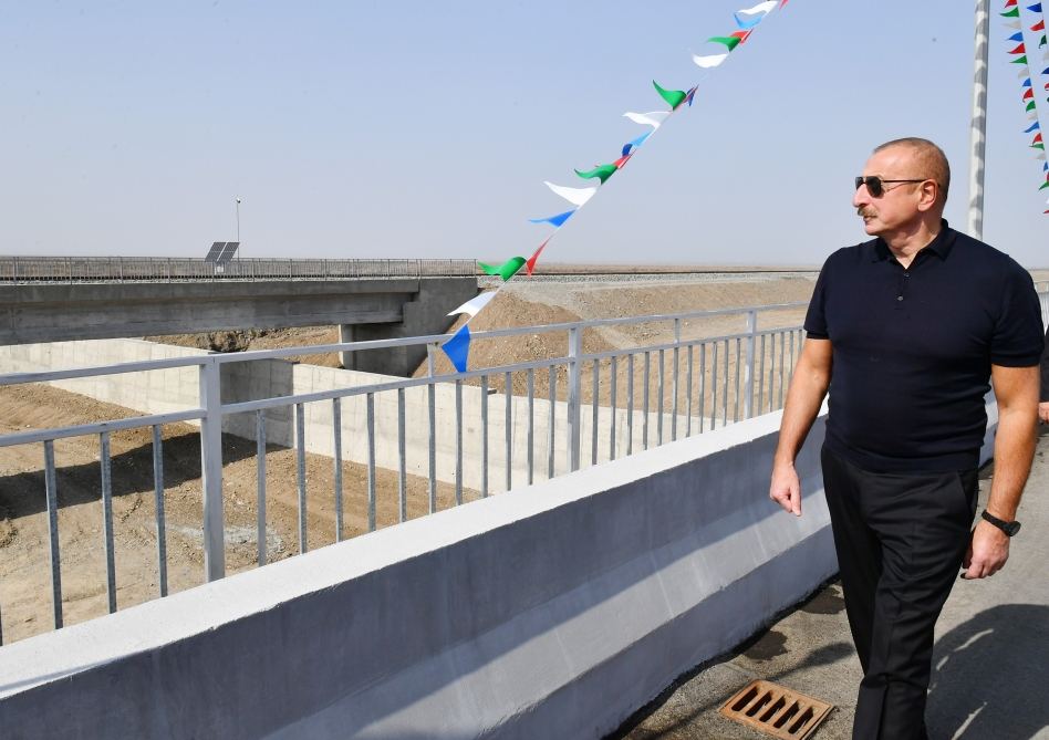 Prezident İlham Əliyev Bərdə-Ağdam avtomobil yolunda görülən işlərlə tanış olub (YENİLƏNİB) (FOTO/VİDEO)