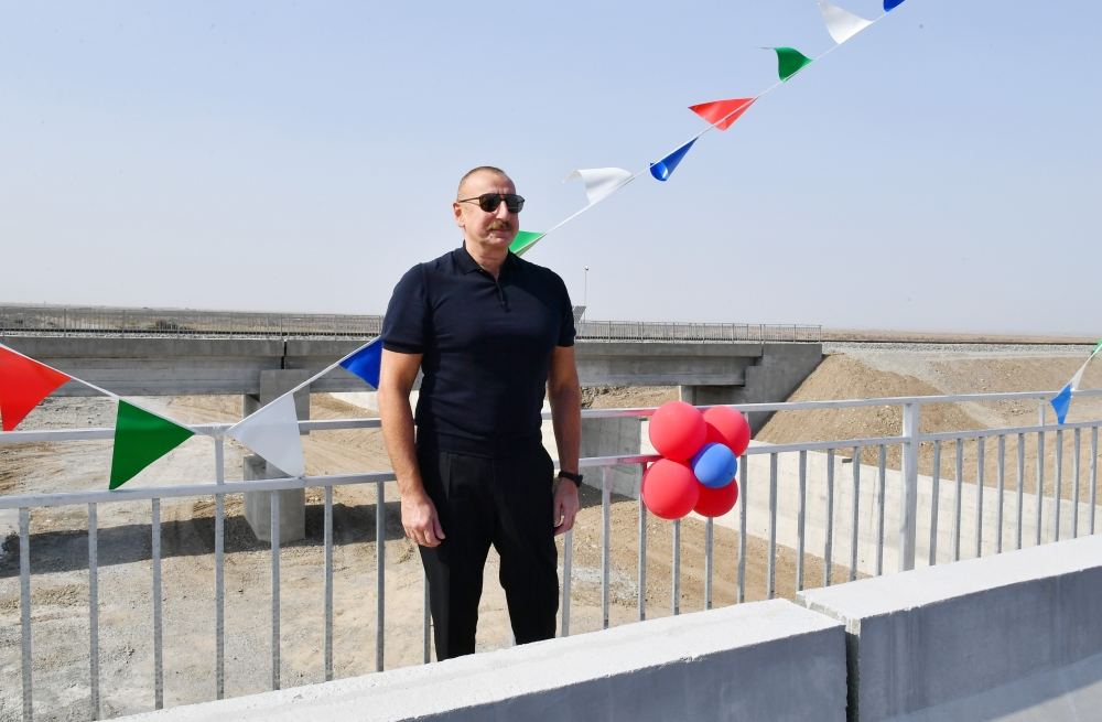 Prezident İlham Əliyev Bərdə-Ağdam avtomobil yolunda görülən işlərlə tanış olub (YENİLƏNİB) (FOTO/VİDEO)