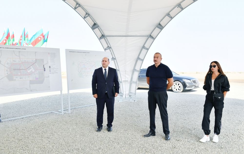 Prezident İlham Əliyev və birinci xanım Mehriban Əliyeva Ağdam rayonuna səfər ediblər (FOTO/VİDEO)