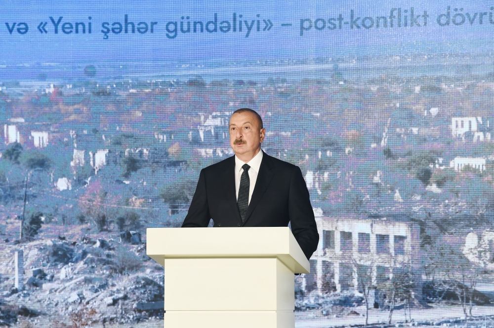 Prezident İlham Əliyevin Ağdamda Milli Şəhərsalma Forumunda çıxışı (TAM MƏTN) (VİDEO)