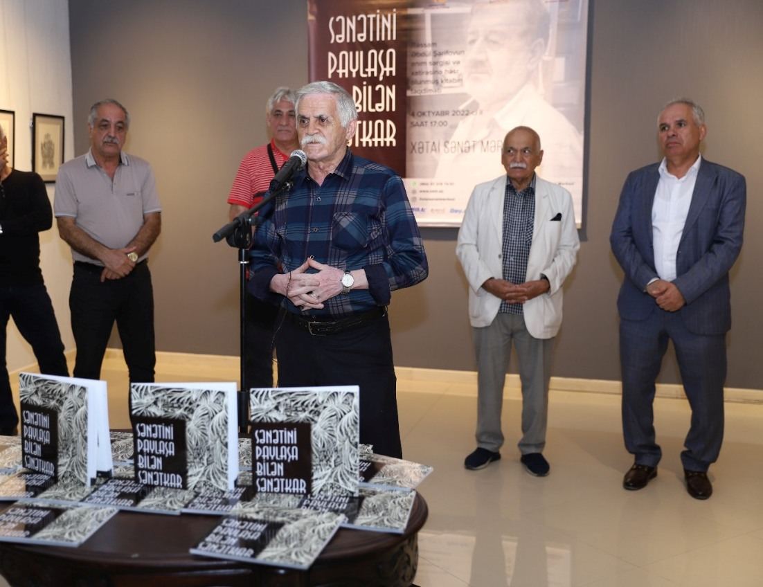 Rəssam-pedaqoq Əbdül Şərifovun anım sərgisi və xatirə kitabının təqdimatı baş tutdu (FOTO)