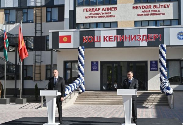 Prezident Sadır Japarov: Qırğızıstanda Heydər Əliyev adına məktəbin açılması ikitərəfli münasibətlərimizdə əlamətdar hadisədir