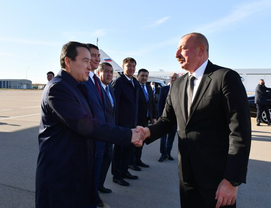 Prezident İlham Əliyevin Qazaxıstana işgüzar səfəri başa çatıb (FOTO)