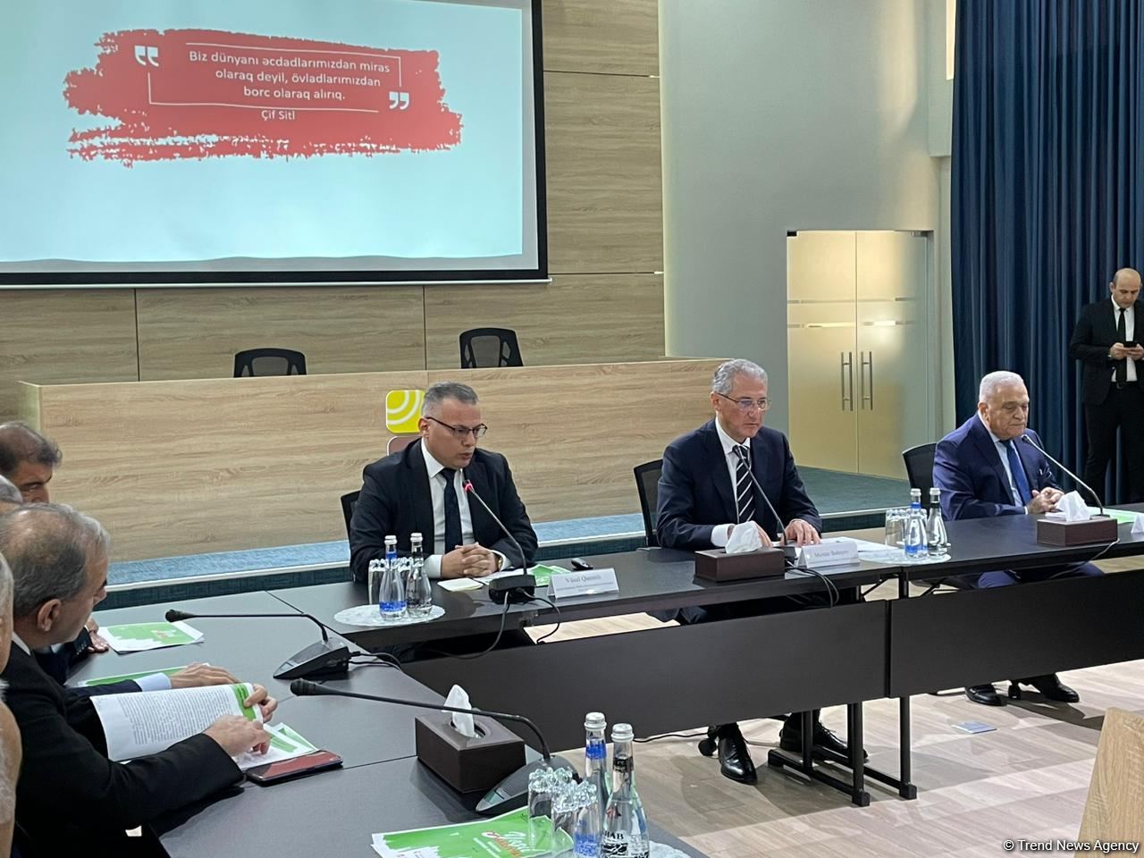 Azərbaycanda "yaşıl" maliyyə konsepsiyasının məqsədi açıqlanıb (FOTO)