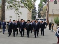 Xarici diplomatlar Gəncədə Ermənistanın raket hücumlarında şəhid olanların xatirəsini anıblar (FOTO)