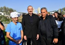 Prezident İlham Əliyev və Birinci xanım Mehriban Əliyeva Zəngilanın Ağalı kəndində sakinlərlə görüşüblər (YENİLƏNİB) (FOTO/VİDEO)