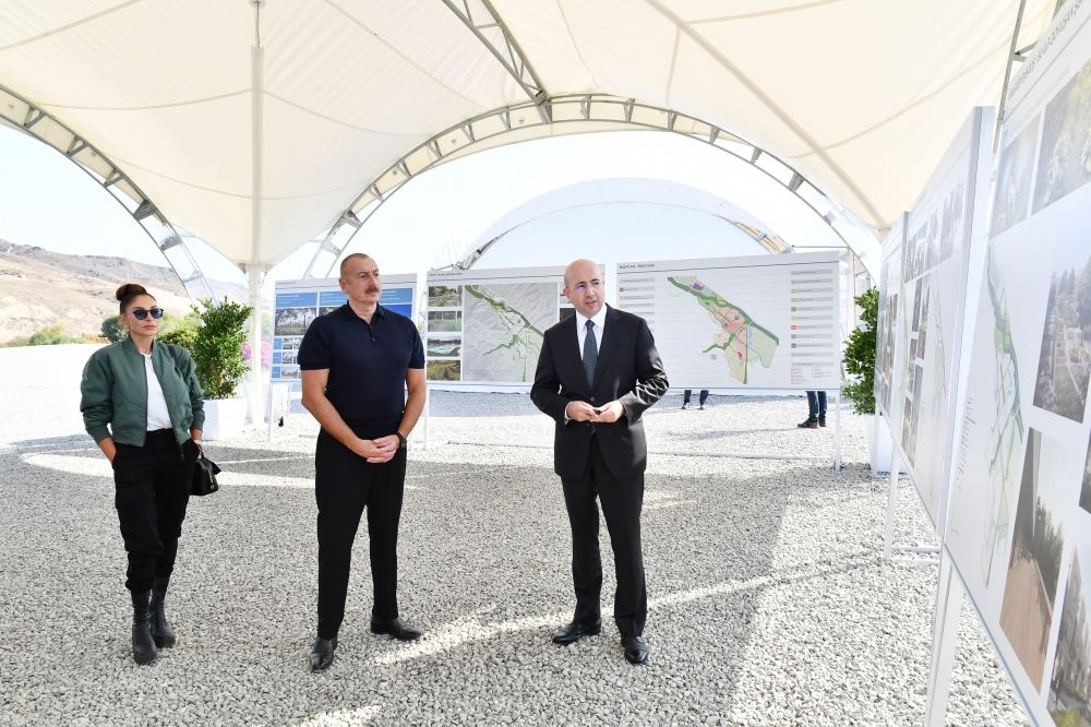 Prezident İlham Əliyev və Birinci xanım Mehriban Əliyeva Cəbrayıl və Qubadlı rayonlarına səfər ediblər (FOTO)
