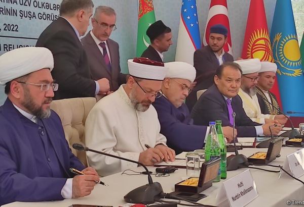 Şuşada TDT Müsəlman Dini İdarələrinin Rəhbərləri Şurasının Əsasnaməsi imzalanıb (FOTO)