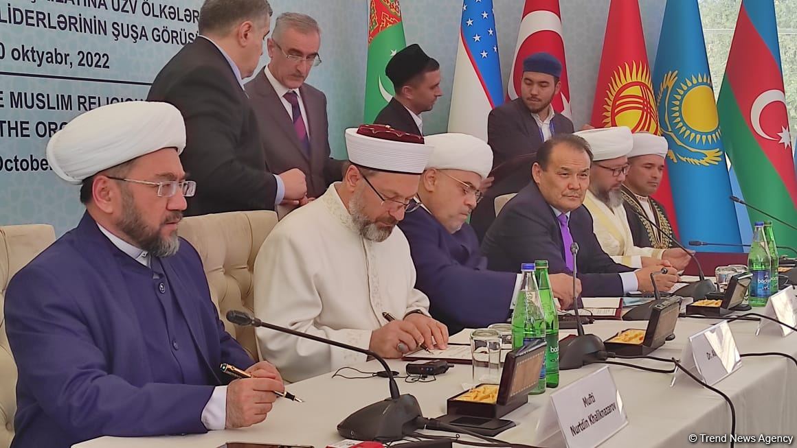 Şuşada TDT Müsəlman Dini İdarələrinin Rəhbərləri Şurasının Əsasnaməsi imzalanıb (FOTO)