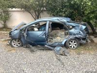 Tərtərdə ağır qəza: 1 nəfər ölüb, 8 nəfər yaralanıb (FOTO)