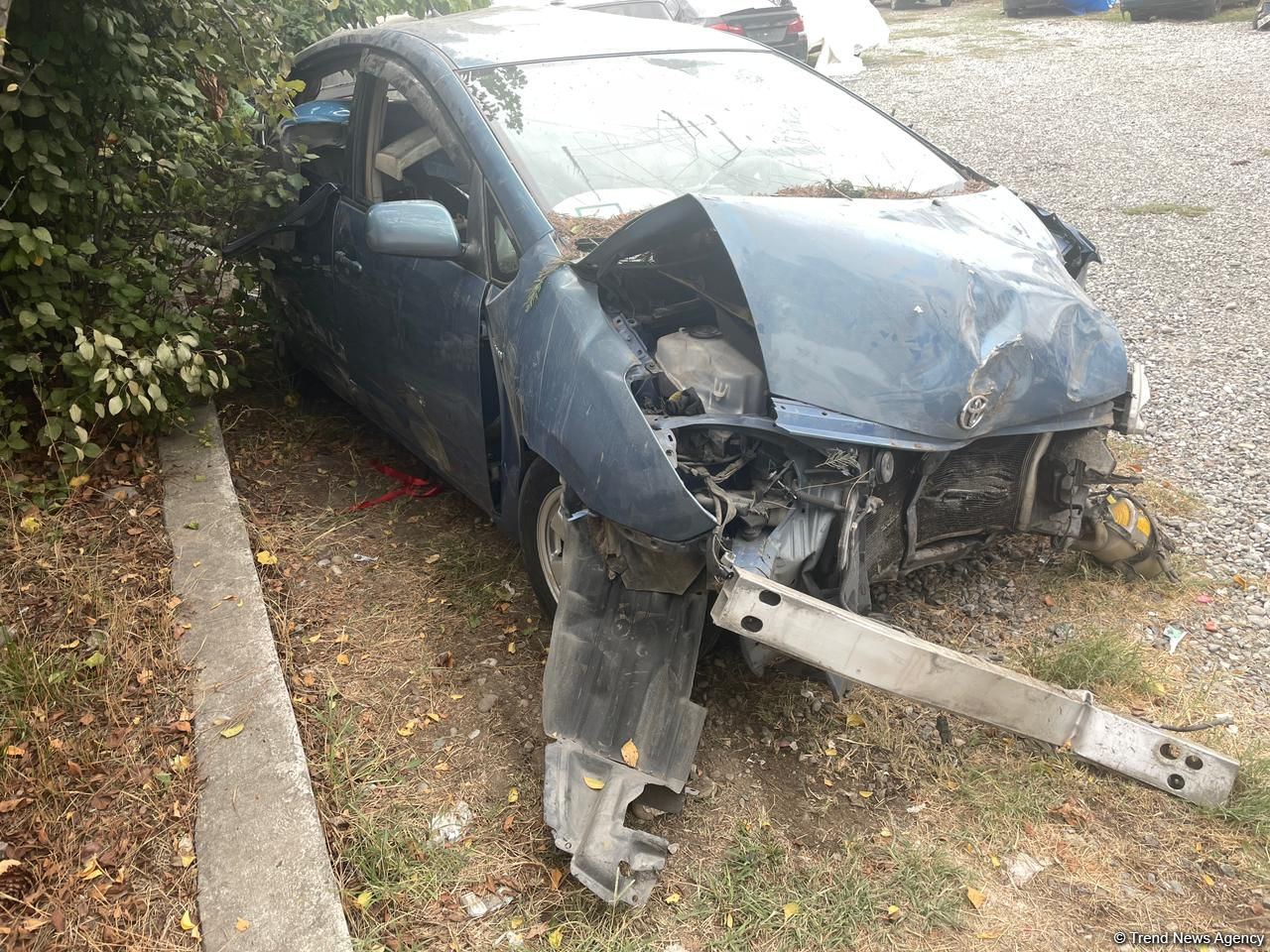 Tərtərdə ağır qəza: 1 nəfər ölüb, 8 nəfər yaralanıb (FOTO)