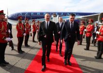 Prezident İlham Əliyev Gürcüstana işgüzar səfərə gəlib (FOTO/VİDEO)