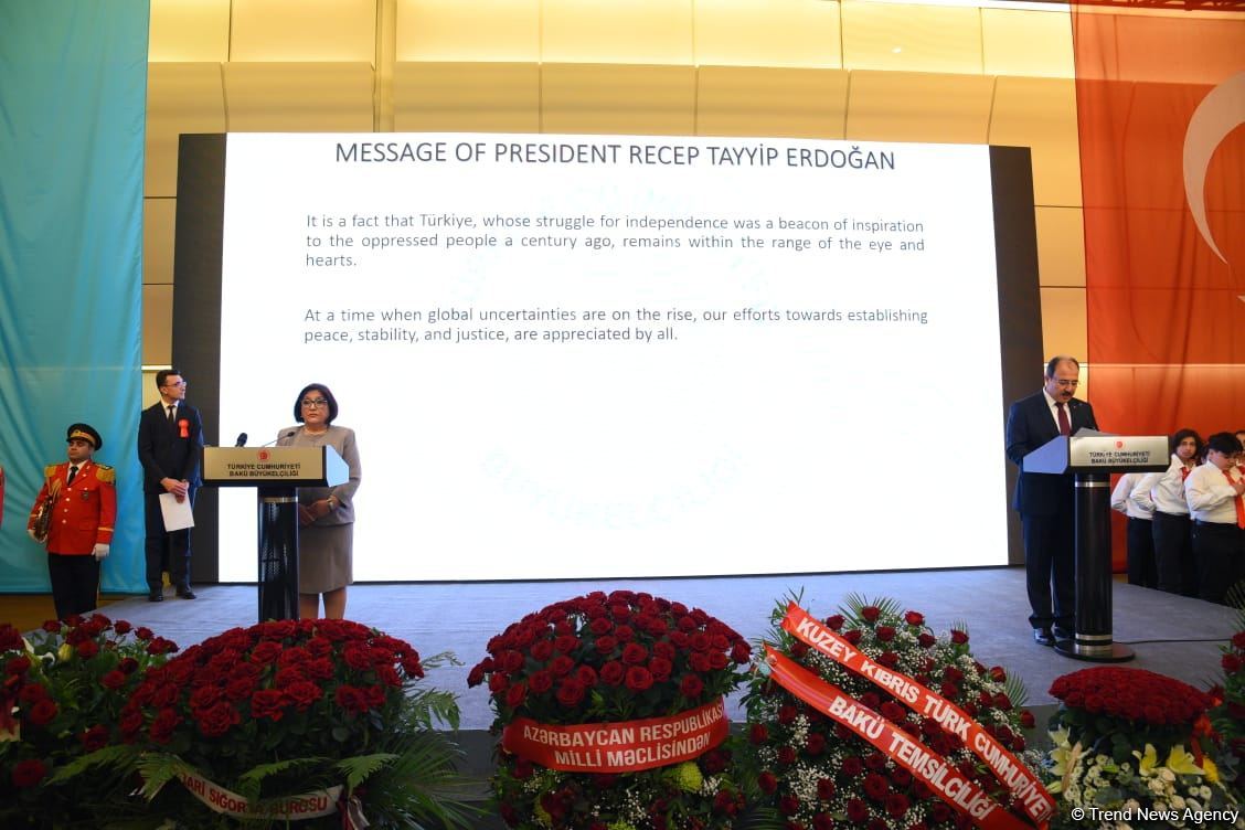 Türkiyənin Respublika Günü münasibətilə Bakıda rəsmi qəbul təşkil edilib (FOTO/VİDEO)