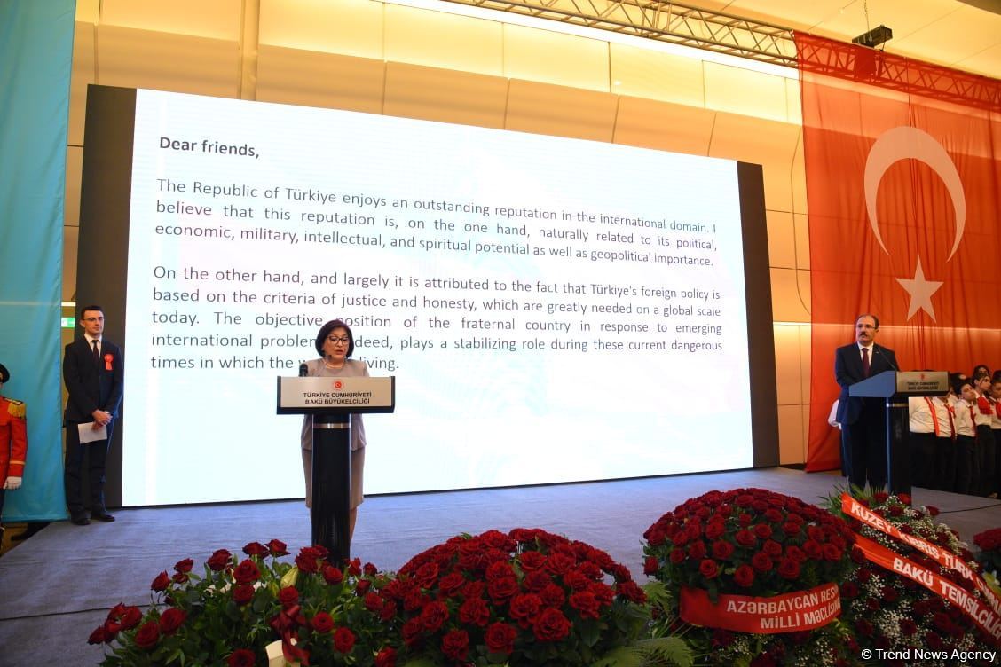 Türkiyənin Respublika Günü münasibətilə Bakıda rəsmi qəbul təşkil edilib (FOTO/VİDEO)