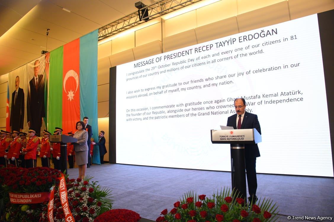 Türkiyənin Respublika Günü münasibətilə Bakıda rəsmi qəbul təşkil edilib (FOTO/VİDEO)