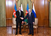 Soçidə Prezident İlham Əliyev ilə Prezident Vladimir Putin arasında ikitərəfli görüş keçirilib (FOTO/VİDEO) (YENİLƏNİB)