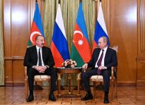 Soçidə Prezident İlham Əliyev ilə Prezident Vladimir Putin arasında ikitərəfli görüş keçirilib (FOTO/VİDEO) (YENİLƏNİB)