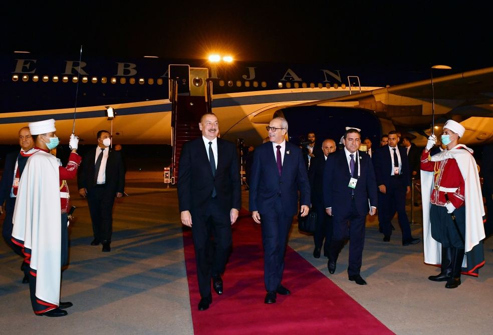 Azərbaycan Prezidenti İlham Əliyev Əlcəzairə səfərə gəlib (FOTO/VİDEO)