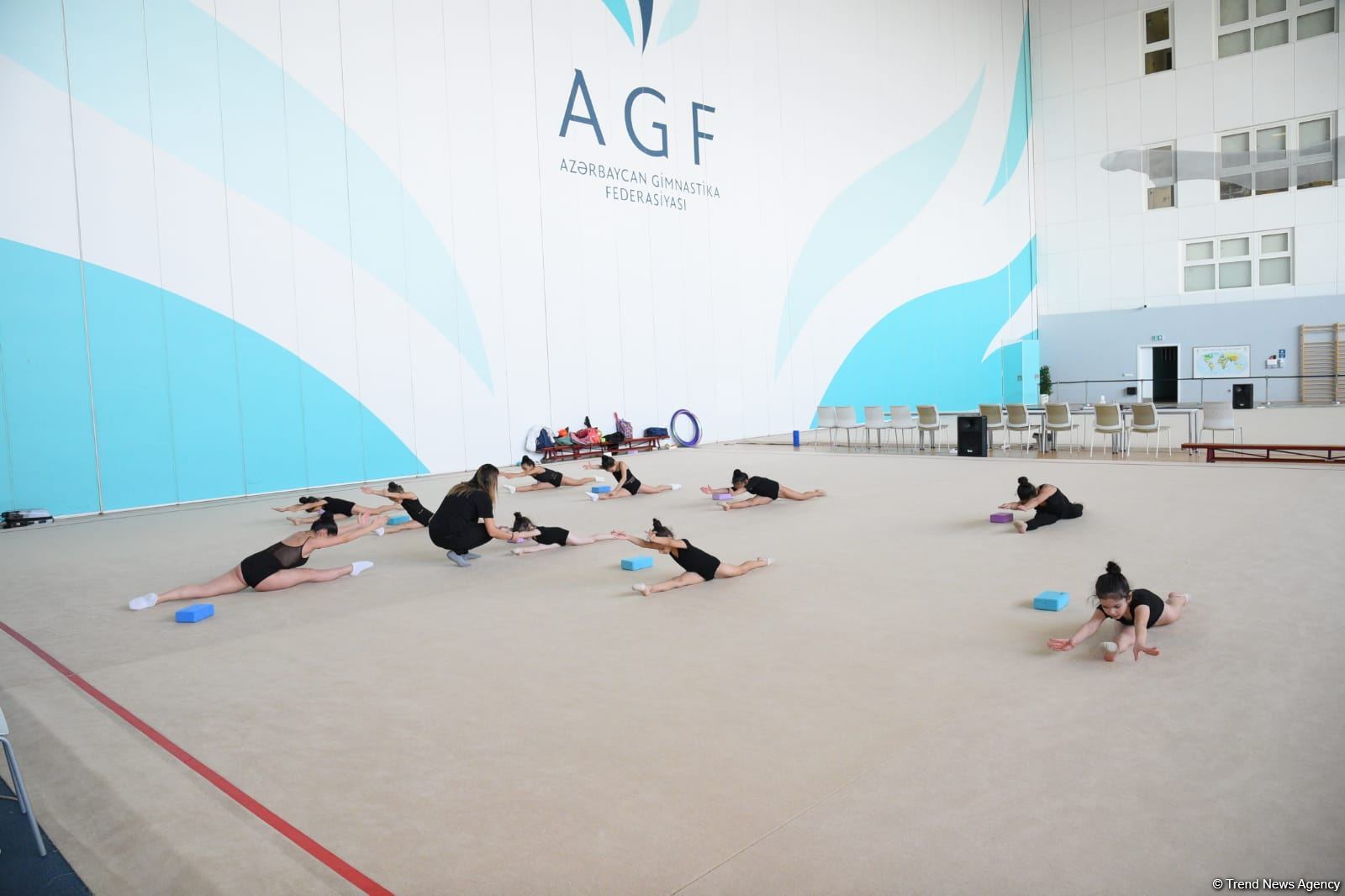 Milli Gimnastika Arenasında Gəncə və Masallı idmançılarının təlim-məşq toplanışı keçirilir (FOTO)