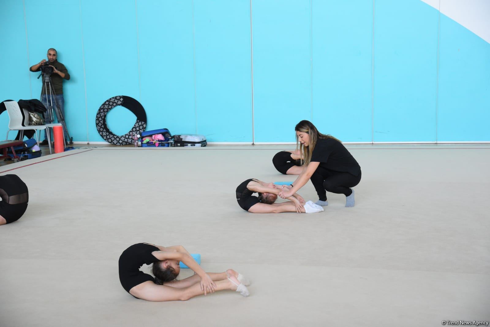 Milli Gimnastika Arenasında Gəncə və Masallı idmançılarının təlim-məşq toplanışı keçirilir (FOTO)