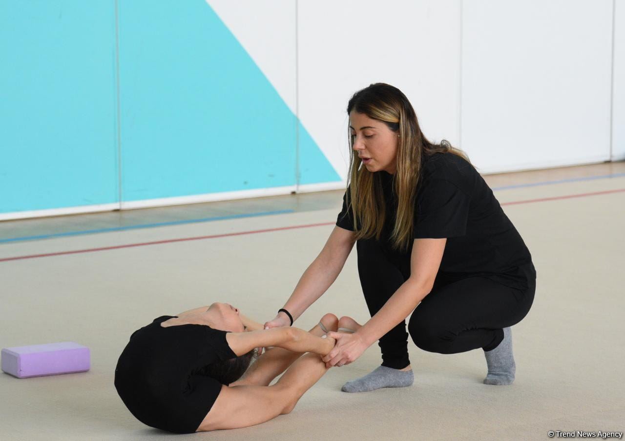 Milli Gimnastika Arenasında Gəncə və Masallı idmançılarının təlim-məşq toplanışı keçirilir (FOTO)