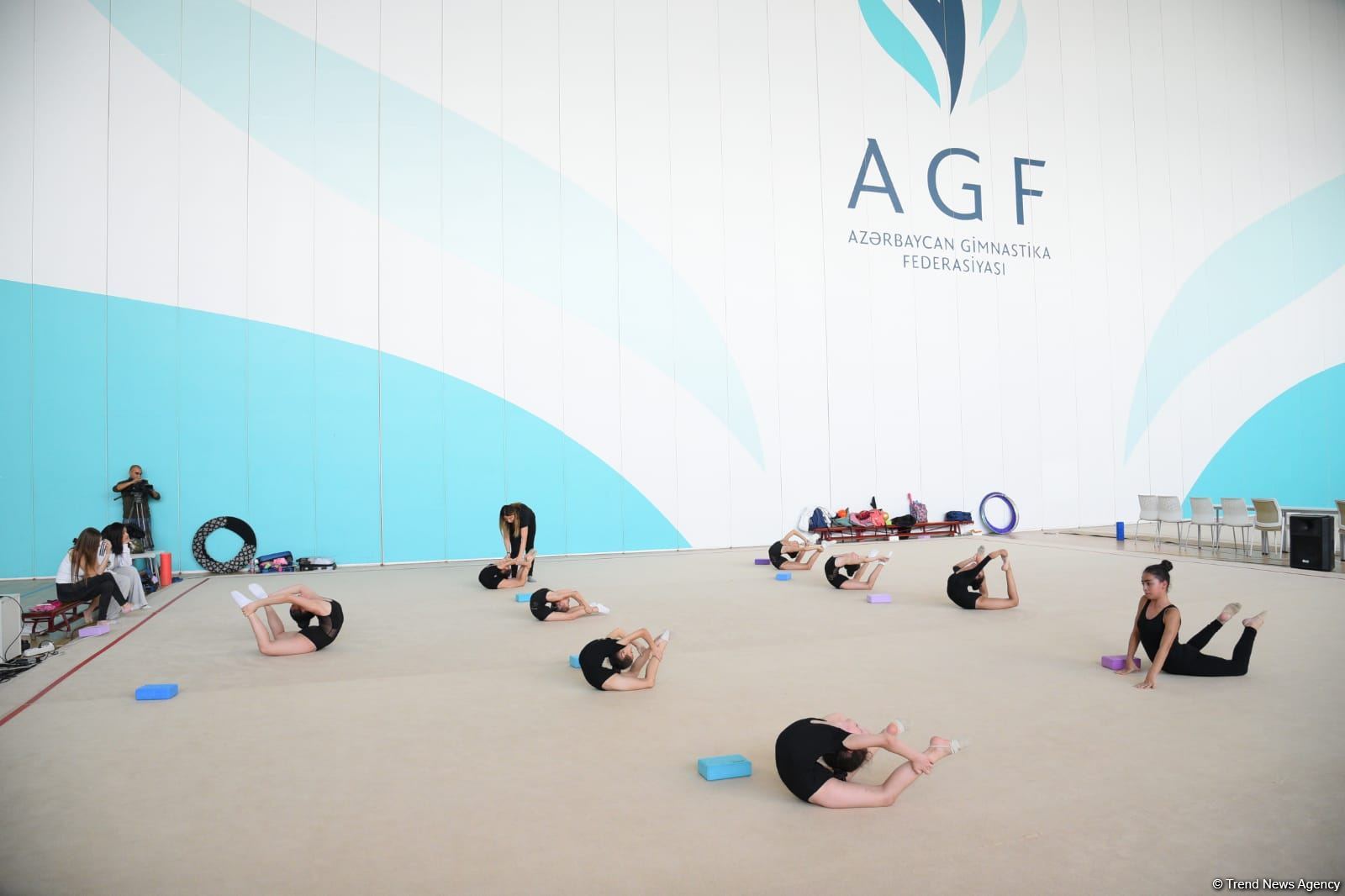 Milli Gimnastika Arenasında Gəncə və Masallı idmançılarının təlim-məşq toplanışı keçirilir (FOTO)