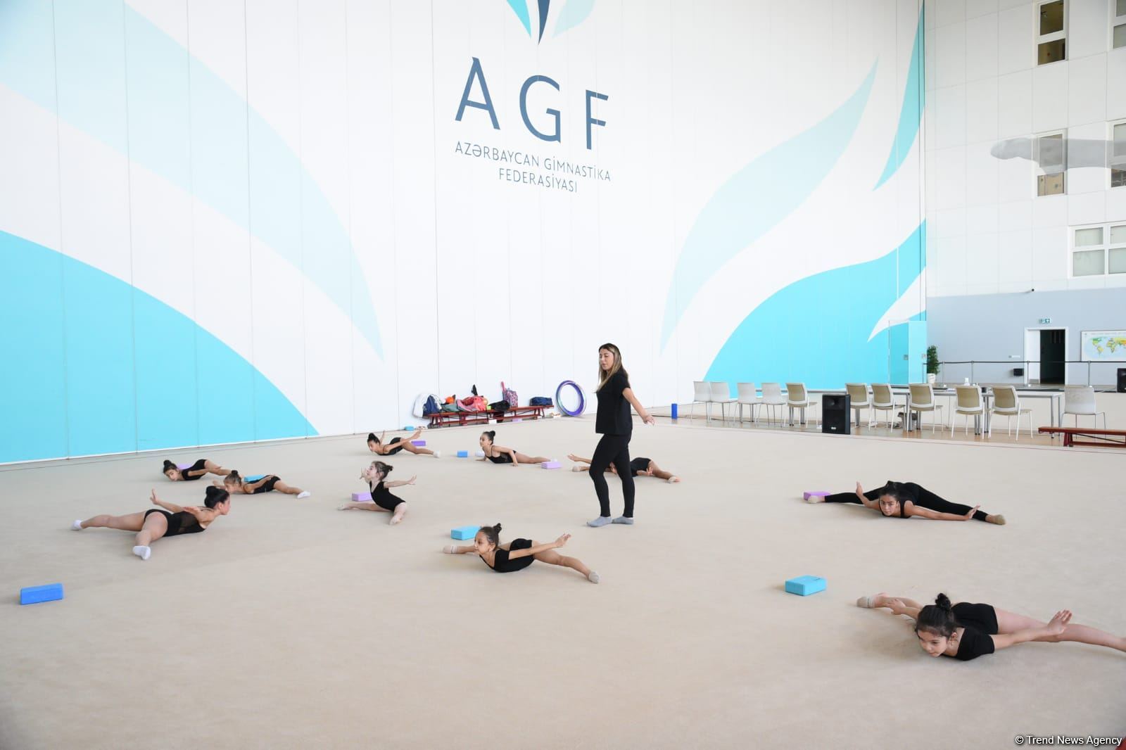Milli Gimnastika Arenasında Gəncə və Masallı idmançılarının təlim-məşq toplanışı keçirilir (FOTO)