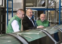 Prezident İlham Əliyev Zirə qəsəbəsində zeytun yağı və süfrəlik zeytun məhsullarının emalı zavodunun açılışında iştirak edib (FOTO/VİDEO) (YENİLƏNİB)