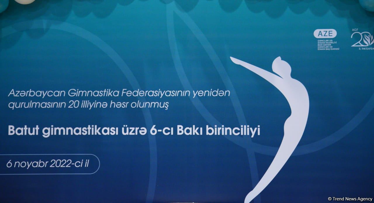 Batut gimastikası üzrə 6-cı Bakı birinciliyinin yarışlarına start verilib (FOTO)