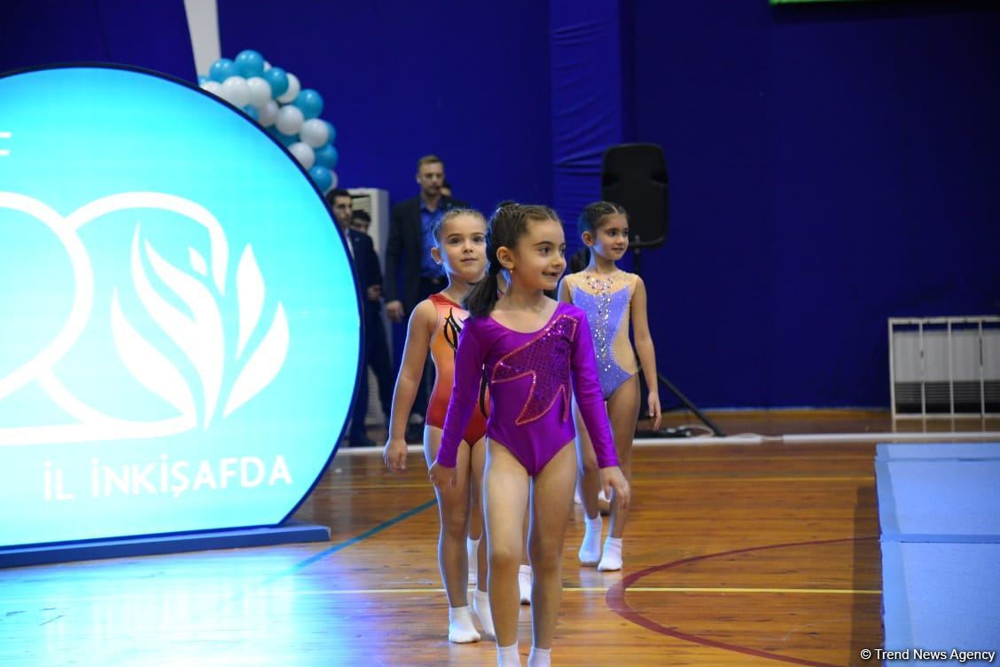 Batut gimastikası üzrə 6-cı Bakı birinciliyinin yarışlarına start verilib (FOTO)